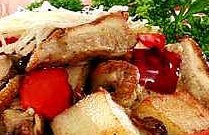Приготовленный грибной гуляш