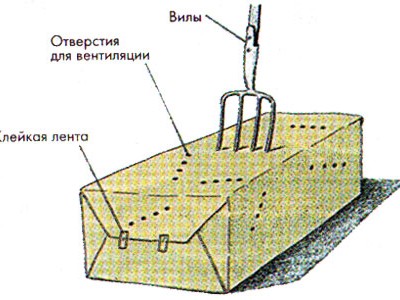 Тюк соломы завернутый в пленку