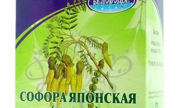 Сбор плодов софоры японской